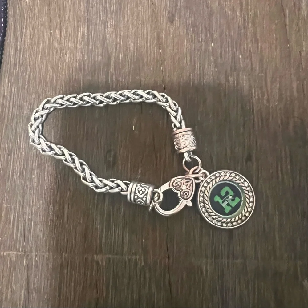 Seattle Seahawks Green and Blue Jewelry & Key Chain Set